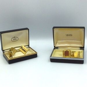Bundle of 2 Sets Vintage Swank Cufflinks